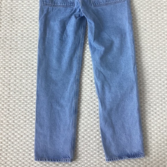 Agolde Women Sz 25 Cooper Cargo Denim Jean High Rise Light Wash Straight Zip 27” - Picture 8 of 9
